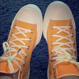 Elevated Gold Platform Converse.